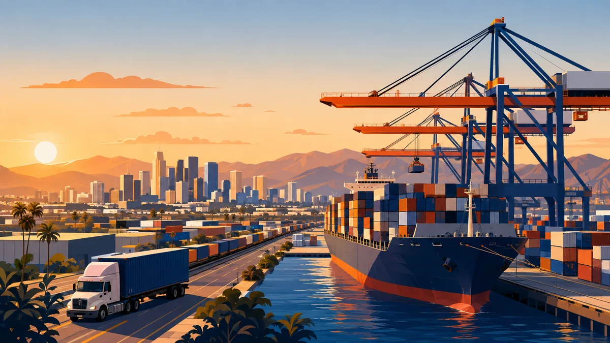 Los Ángeles como centro neurálgico del transporte marítimo internacional